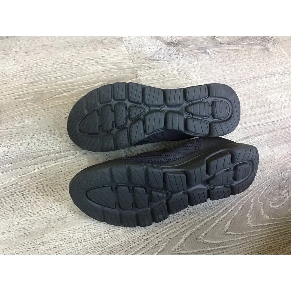 Skechers Shoes Mens 12 Ultra Go GOwalk 5 Quadplex Slip On Sneakers 216039 Black